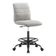 computer chair without arms Modway Furniture Office Chairs Black Light Gray