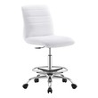 armless reception chairs Modway Furniture Office Chairs Silver White