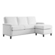 blue velvet sectional couch Modway Furniture Sofa Sectionals White