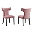 two seat dining table set Modway Furniture Dining Chairs Dusty Rose