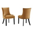 upholstered dining chairs farmhouse Modway Furniture Dining Chairs Cognac