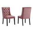 white velvet chair with gold legs Modway Furniture Dining Chairs Dusty Rose