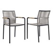 accent chairs to match brown leather sofa Modway Furniture Dining Sets Light Gray