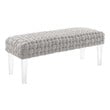 chesterfield storage bench Modway Furniture Sofas and Armchairs Light Gray