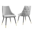 white dining room table and chairs Modway Furniture Dining Chairs Light Gray