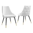 gray farmhouse dining chairs Modway Furniture Dining Chairs White