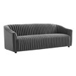leather sectional sleeper sofa with chaise Modway Furniture Sofas and Armchairs Charcoal