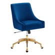 Office Chairs Modway Furniture Discern Navy EEI-5080-NAV 889654926559 Office Chairs Swivel Chrome MDF PlywoodMetal Steel Metal Aluminum Chrome Stainles 