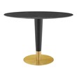 dining tables with leaf Modway Furniture Bar and Dining Tables Gold Black