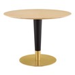 size of dining table for 6 Modway Furniture Bar and Dining Tables Gold Natural
