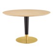 dining room counter table Modway Furniture Bar and Dining Tables Gold Natural