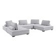small cream sectional sofa Modway Furniture Sofas and Armchairs Light Gray