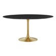 dinette set for 4 Modway Furniture Bar and Dining Tables Gold Black