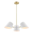 glass bell pendant shade Modway Furniture Ceiling Lamps White