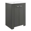 40 inch bathroom vanity without top Modway Furniture Vanities Gray White
