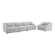 leather sectionals for sale Modway Furniture Sofas and Armchairs Light Gray