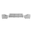 large sofa bed sectional Modway Furniture Sofas and Armchairs Light Gray