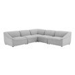sectional couch end piece Modway Furniture Sofas and Armchairs Light Gray