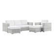 porch chairs set Modway Furniture Sofa Sectionals Light Gray White