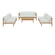 red outdoor sectional Modway Furniture Sofa Sectionals Natural White