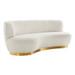 sectional sofa sleeper couch Modway Furniture Sofas and Armchairs Gold Ivory