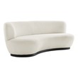 soft sectional sofa with chaise Modway Furniture Sofas and Armchairs Black Ivory