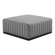 rope ottoman Modway Furniture Sofas and Armchairs Black Light Gray