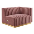 weather sofa Modway Furniture Sofas and Armchairs Gold Dusty Rose