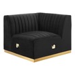 red leather sectional ashley furniture Modway Furniture Sofas and Armchairs Gold Black