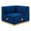sectional couch turns into bed Modway Furniture Sofas and Armchairs Sofas and Loveseat Gold Navy