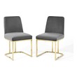 chair covers for dining room chairs Modway Furniture Dining Chairs Gold Gray
