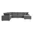 sectional couches that turn into beds Modway Furniture Bar and Dining Charcoal