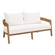velour sectional couch Modway Furniture Daybeds and Lounges Natural White