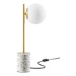 outdoor brass sconce Modway Furniture Table Lamps White