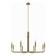 silver and glass chandelier Modway Furniture Ceiling Lamps Satin Brass
