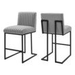 Modway Furniture Bar Chairs and Stools, Black,ebonyGray,Grey, Bar,Counter, Bar and Counter Stools, 889654940487, EEI-5741-LGR