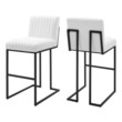 grey high stools Modway Furniture Bar and Counter Stools White