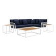 white chaise sofa Modway Furniture Sofa Sectionals White Navy