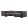 furniture sleeper sofa Modway Furniture Sofas and Armchairs Black Gray