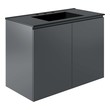 72 inch countertop Modway Furniture Vanities Gray Black