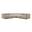 left facing leather sectional Modway Furniture Sofas and Armchairs Black Beige