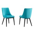 black dining chairs and bench Modway Furniture Dining Chairs Blue