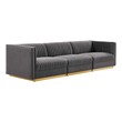 costco sectional pull out Modway Furniture Sofas and Armchairs Gray