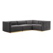 brown sectional ashley furniture Modway Furniture Sofas and Armchairs Gold Gray