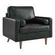 brown armchair Modway Furniture Sofas and Armchairs Black