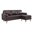 red sectional living room Modway Furniture Sofas and Armchairs Brown