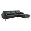 best small sectional sleeper sofa Modway Furniture Sofas and Armchairs Black