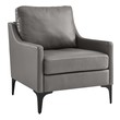 red modern chair Modway Furniture Sofas and Armchairs Gray
