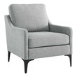 red and white accent chair Modway Furniture Sofas and Armchairs Light Gray