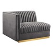 best small sofa with chaise Modway Furniture Sofas and Armchairs Gray